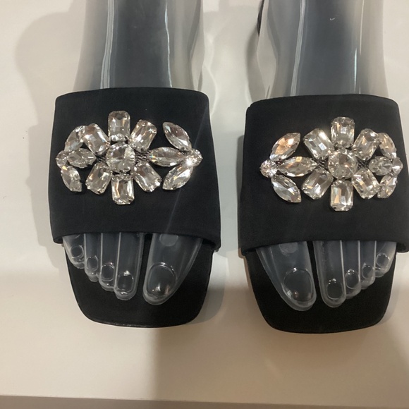 Aerosoles Black Eventi Jeweled Slip On sz 9.5 - Picture 2 of 10